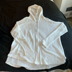 Eileen Fisher zip up, long sleeve cotton sweater shirt. NWOT